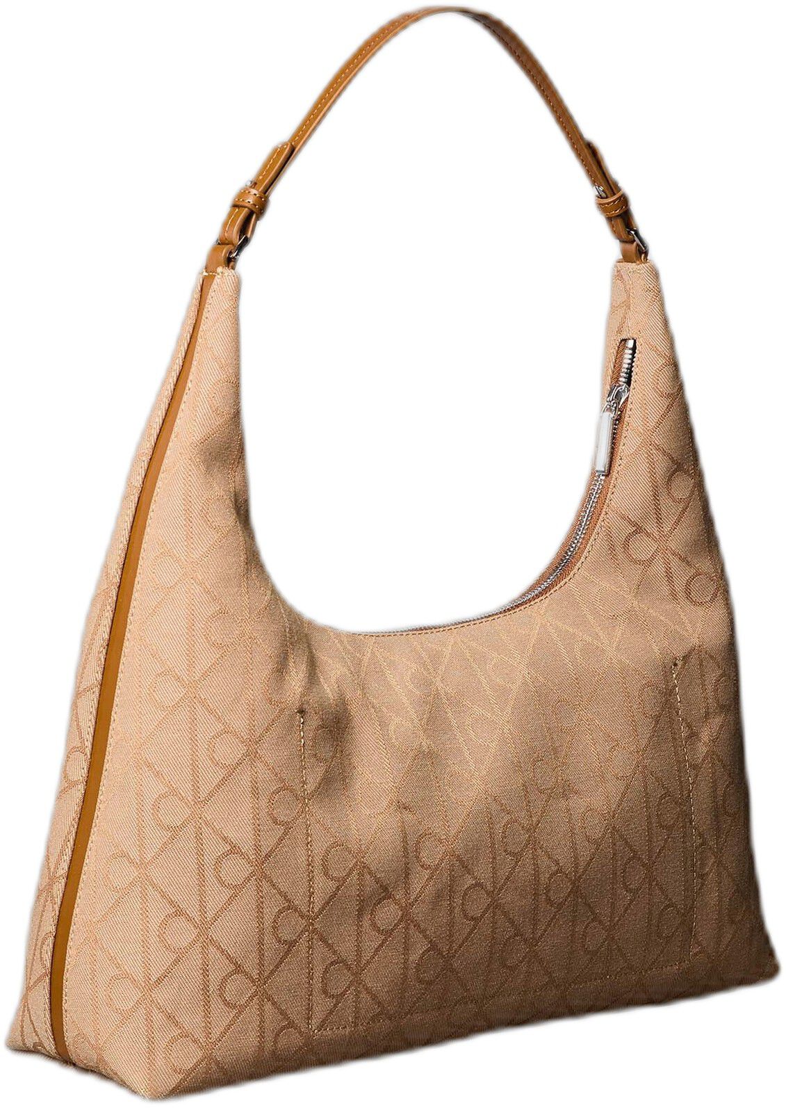 EMBLEM JACQUARD SHOULDER BAG