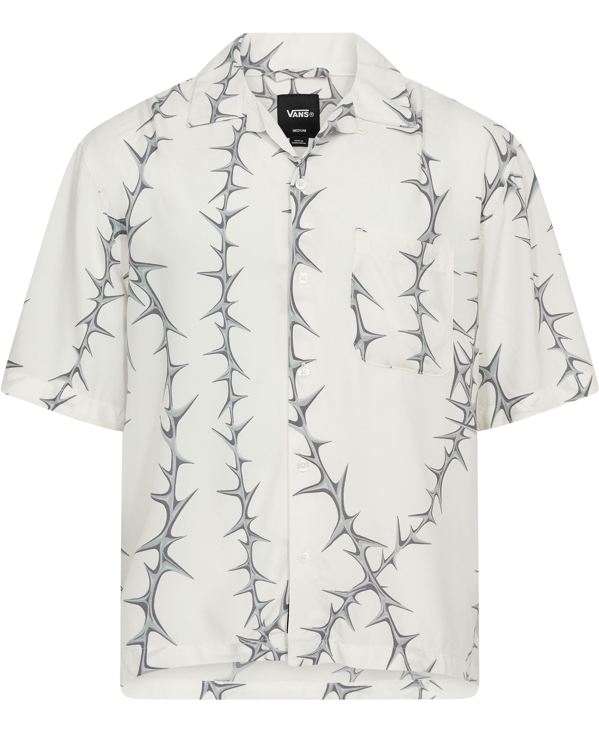 Van Doren Printed Camp SS Shirt Whi