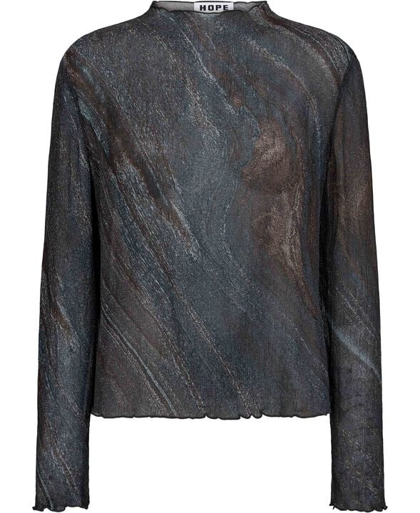 Simple Longsleeve Martian Flow Print-34