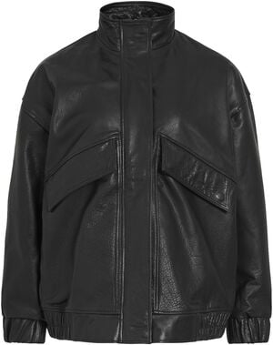 ROUSIMONE LS OVERSIZED LEATHER JACK