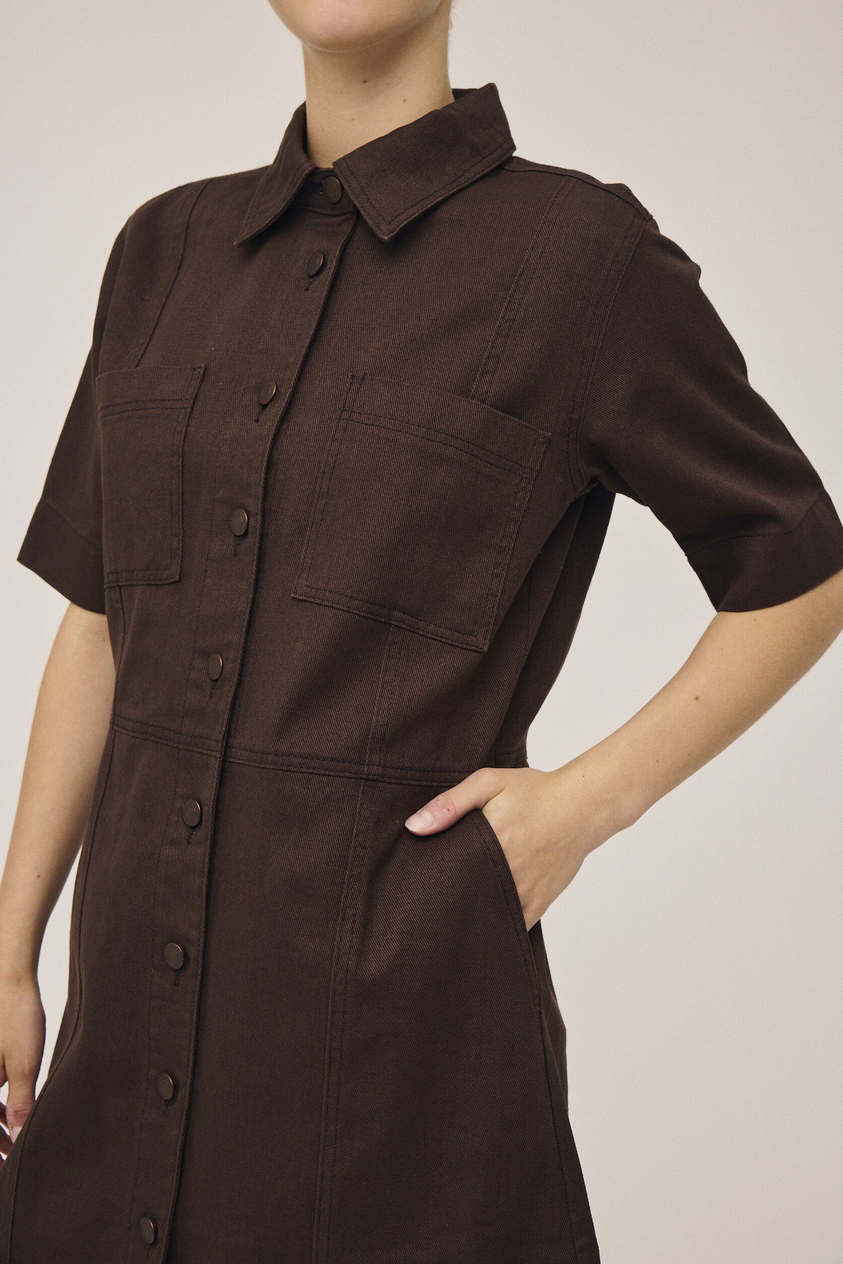 Emma 5 Denimkjole - 100% &Oslash;kologisk bomuld GOTS