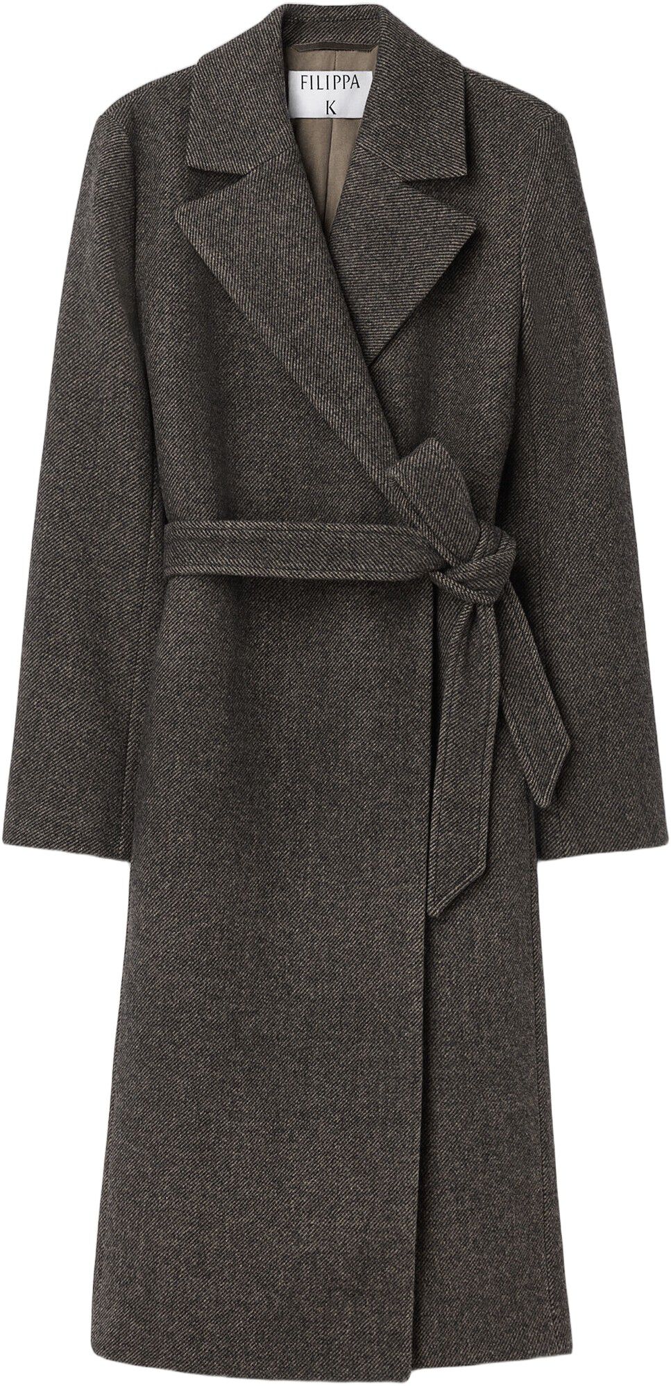 charlotte twill belted coat