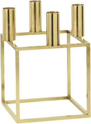 Kubus 4, Candle Holder, Gold-plated