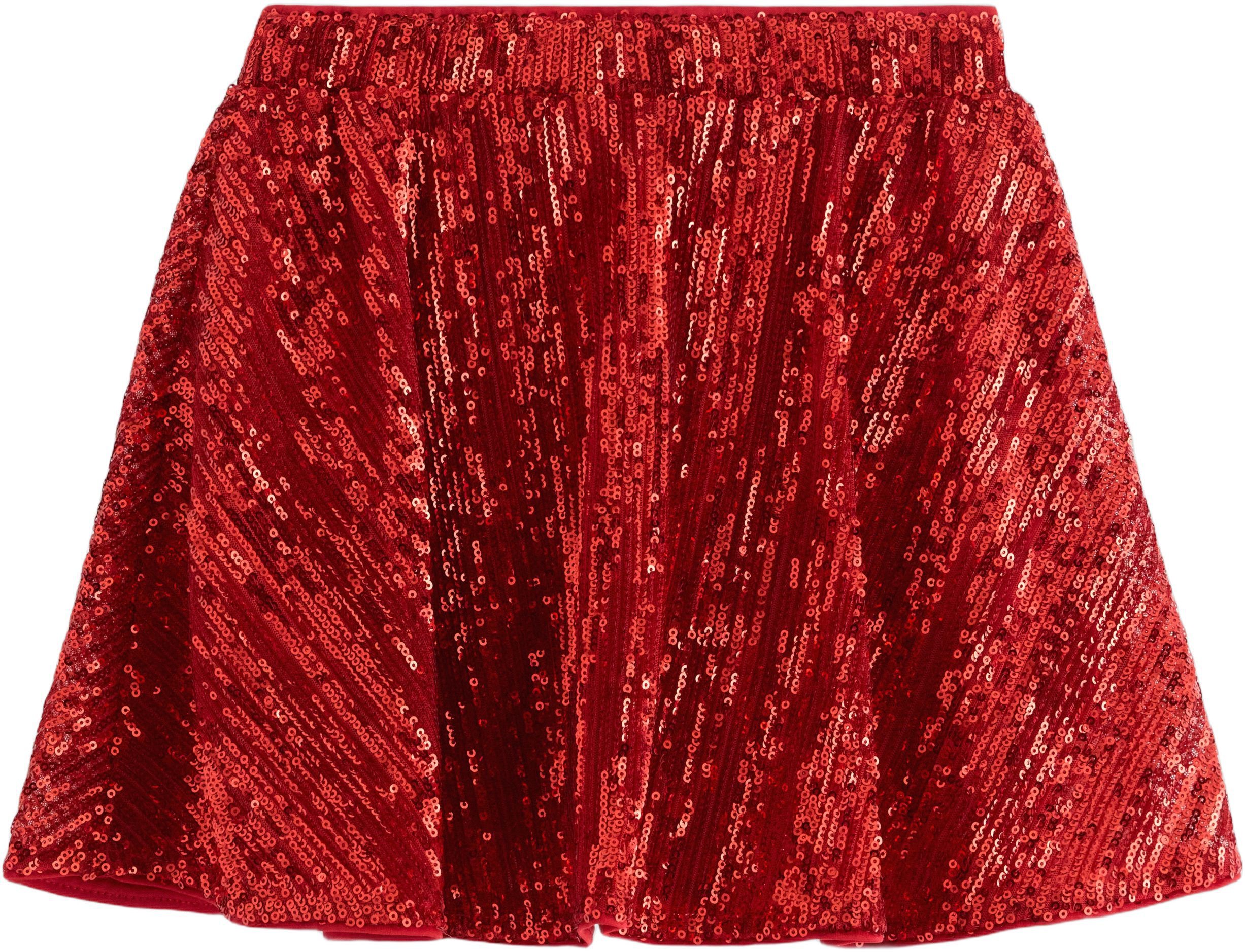 Flared skirt with sequins.