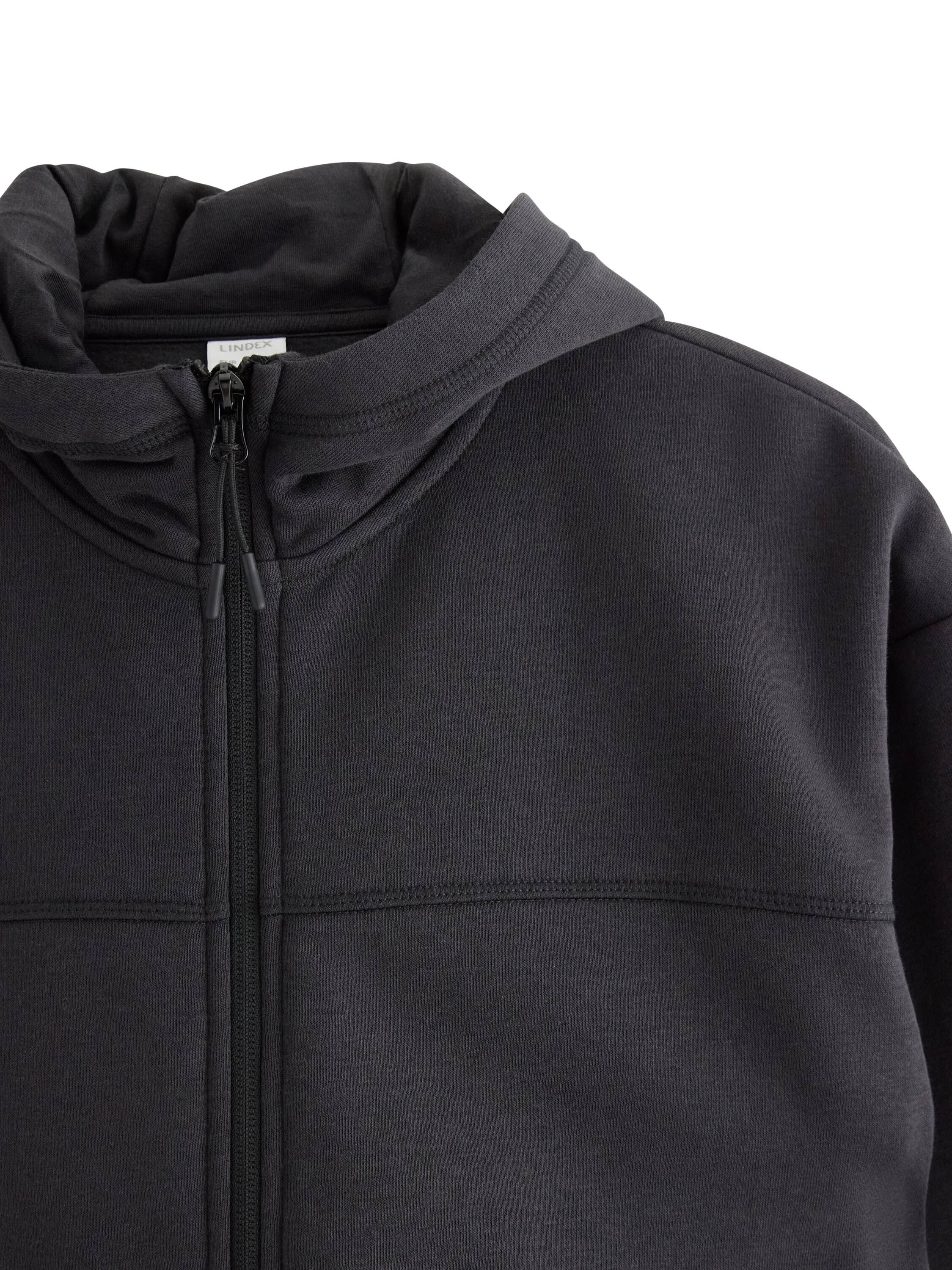 Sporty hettegenser i bomullsblandin