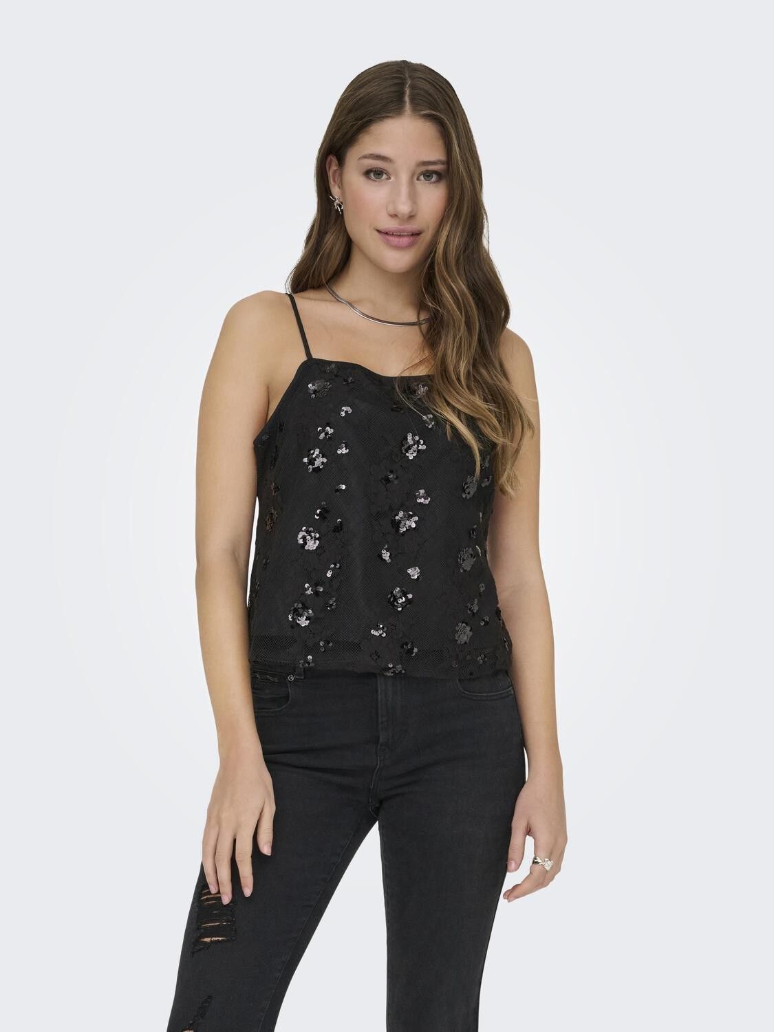 ONLSINNA LACE SINGLET XT WVN