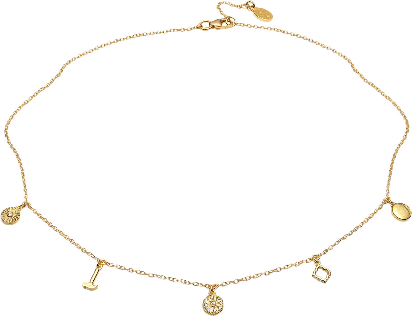 Prosperity Necklace VERMEIL (925 Sterling silver gold plated 2. 5 micr