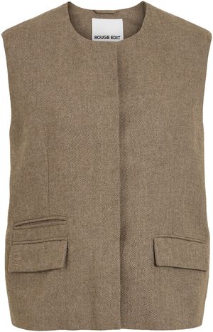 ROUSAGA MAE O-NECK OVERSIZED WAISTC
