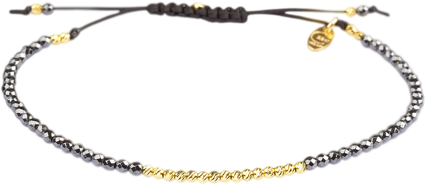Olga Facet Hematite - Gold