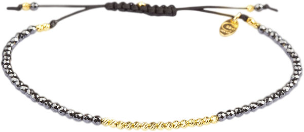 Olga Facet Hematite - Gold