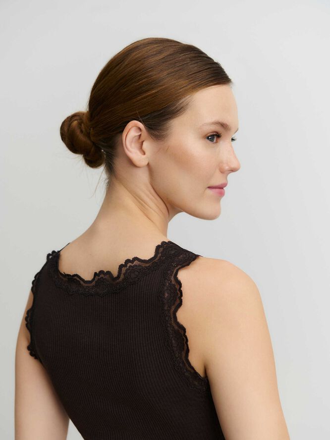 RWBabette Silk SL U-neck Lace Top