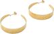 Earrings hammered hoops