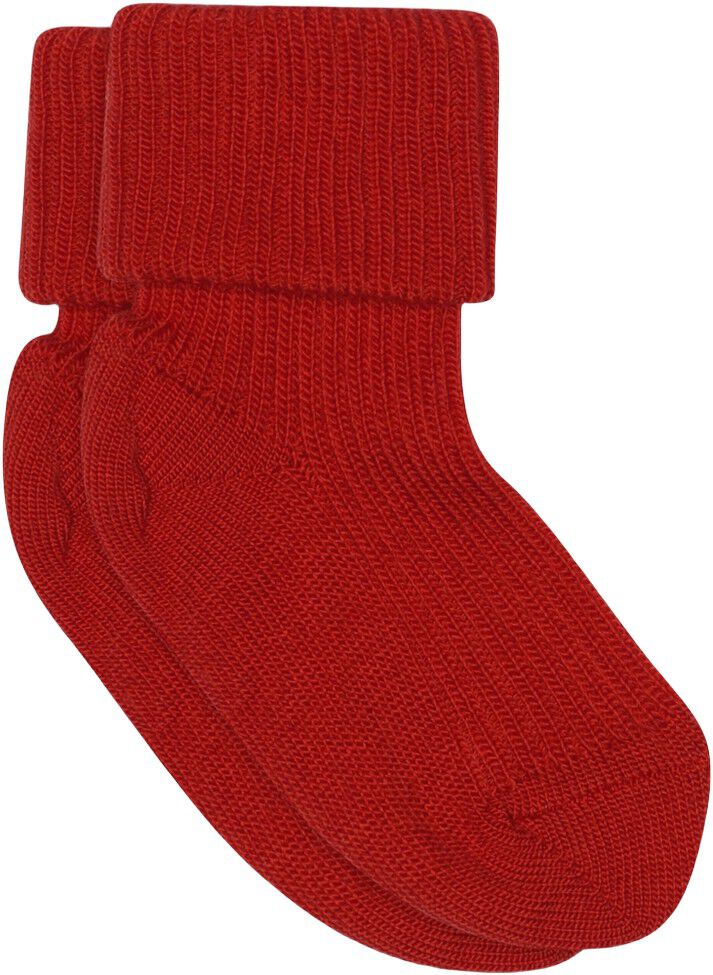 Wool rib baby socks