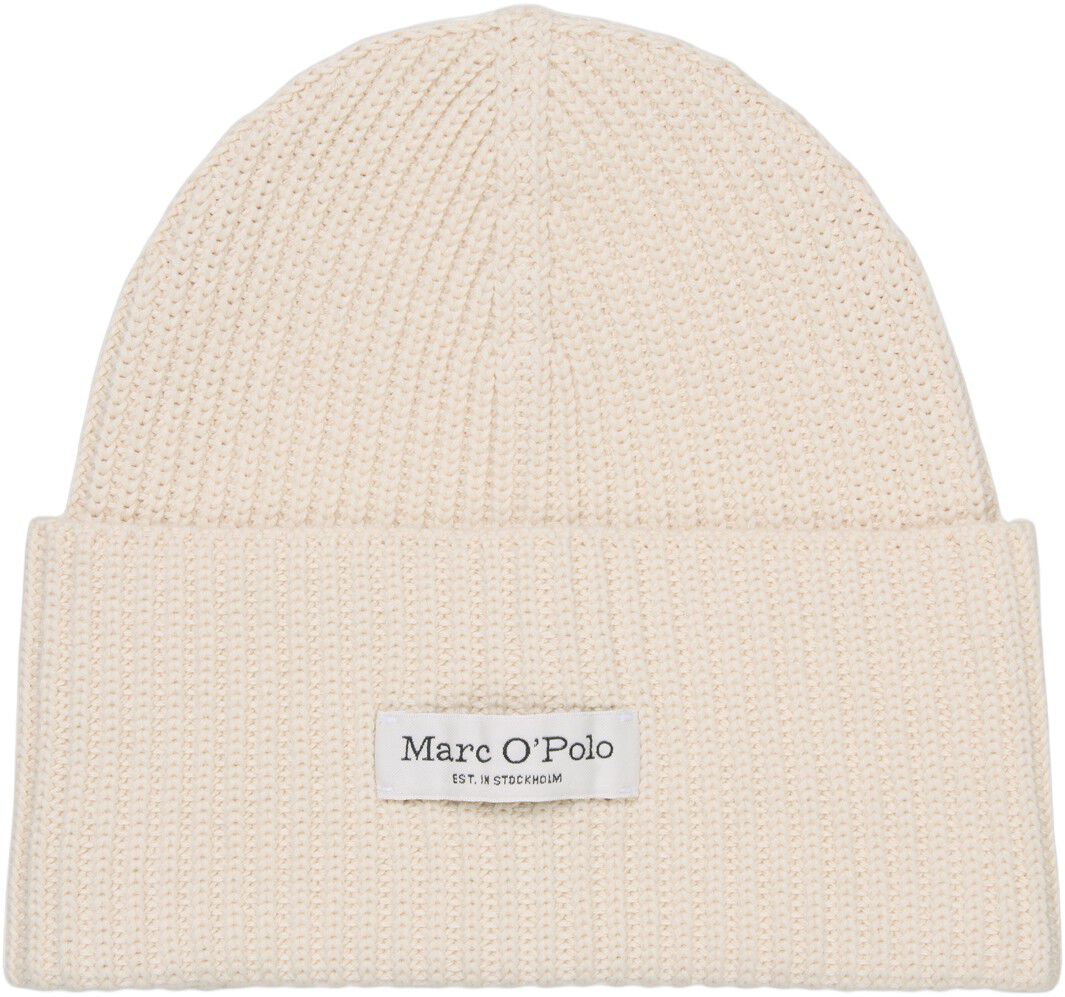 Beanie, knitted, with fold-up