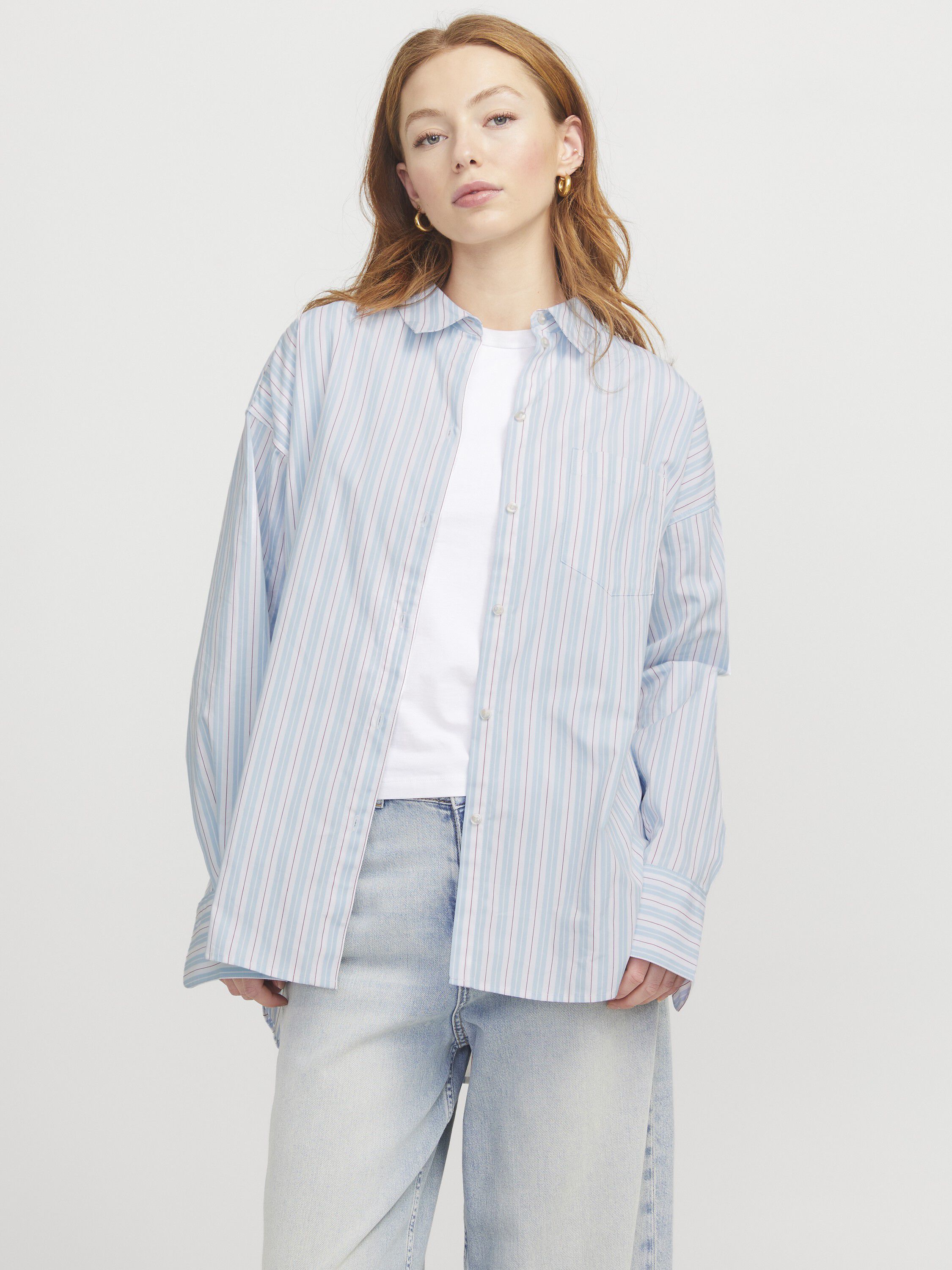 JXJAMIE LS RELAXED POPLIN SHIRT WVN