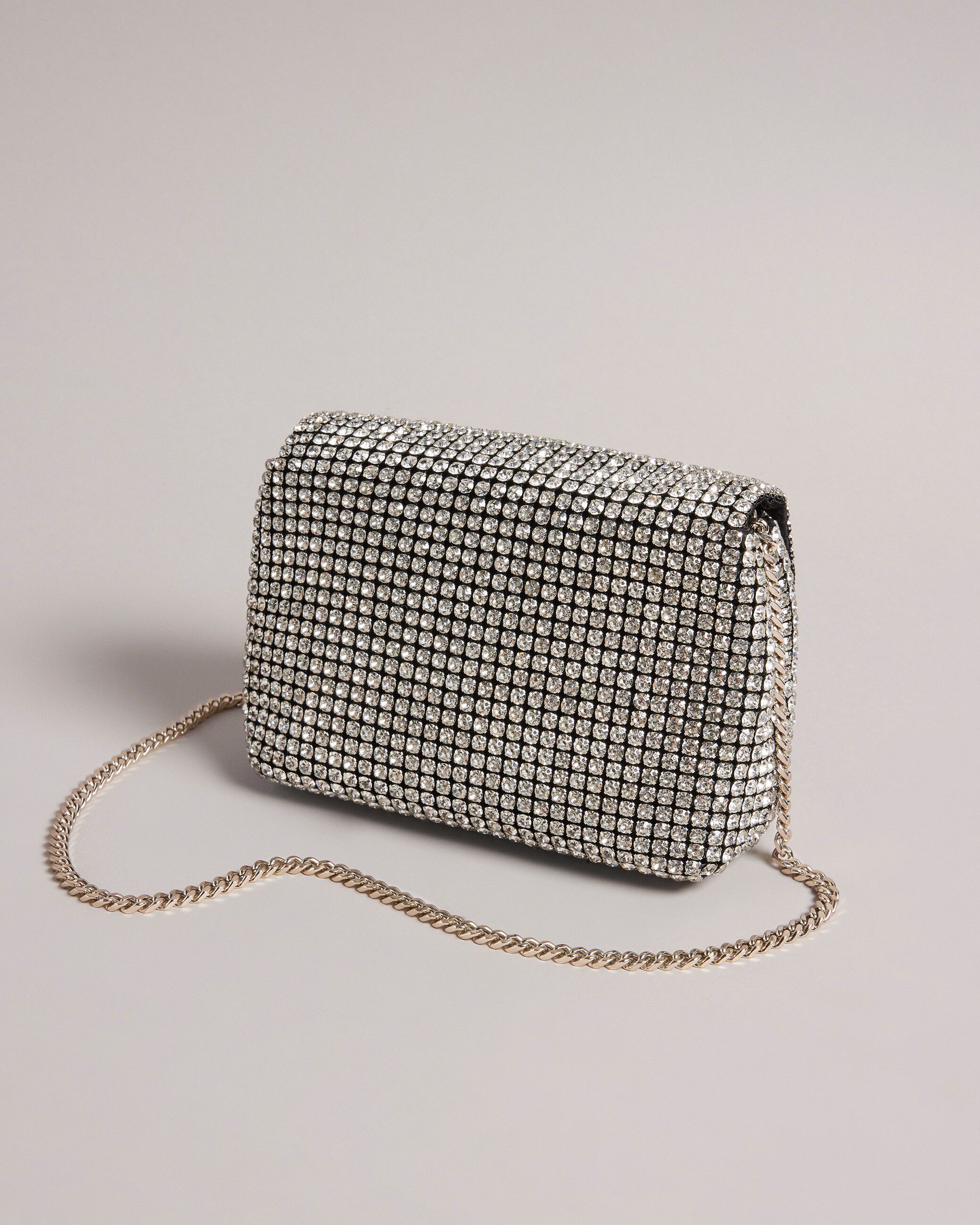 GLITERS Crystal Mini Cross Body Bag