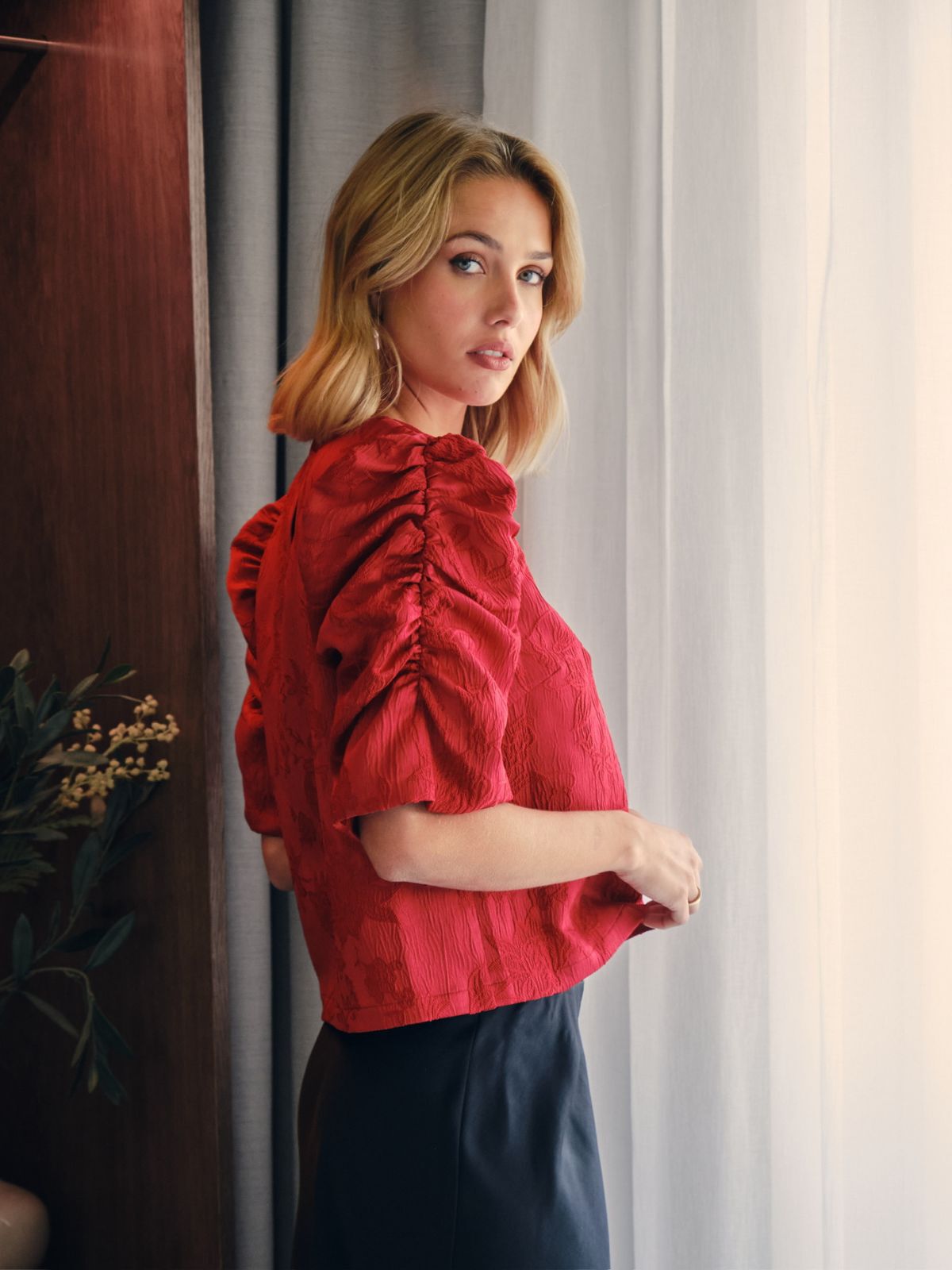 Joba jacquard blouse