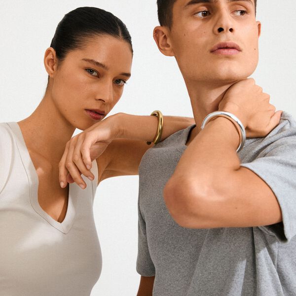 PHASE bangle gold-plated