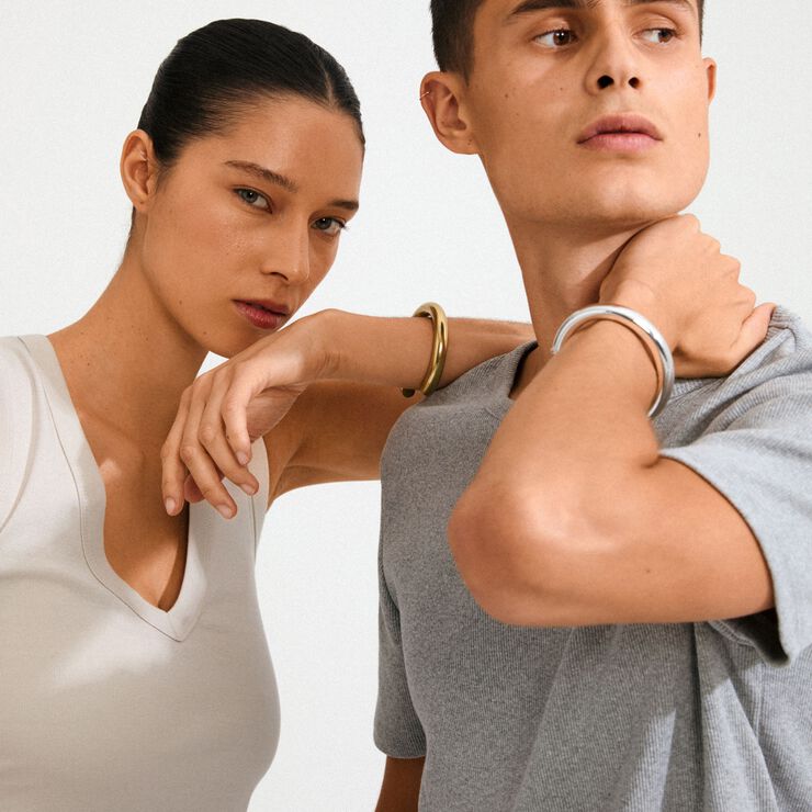 PHASE bangle gold-plated