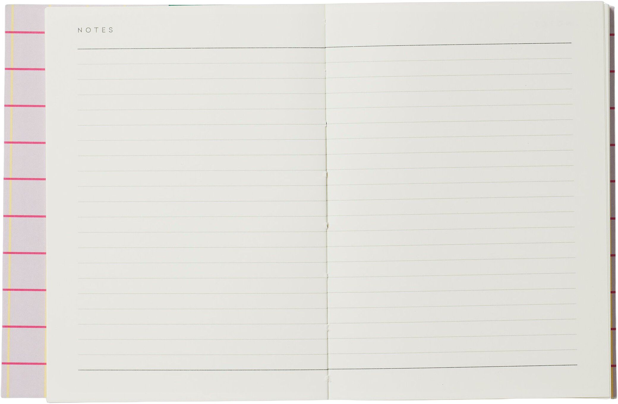 UMA Flat Lay Notebook - Small, Lavender Check