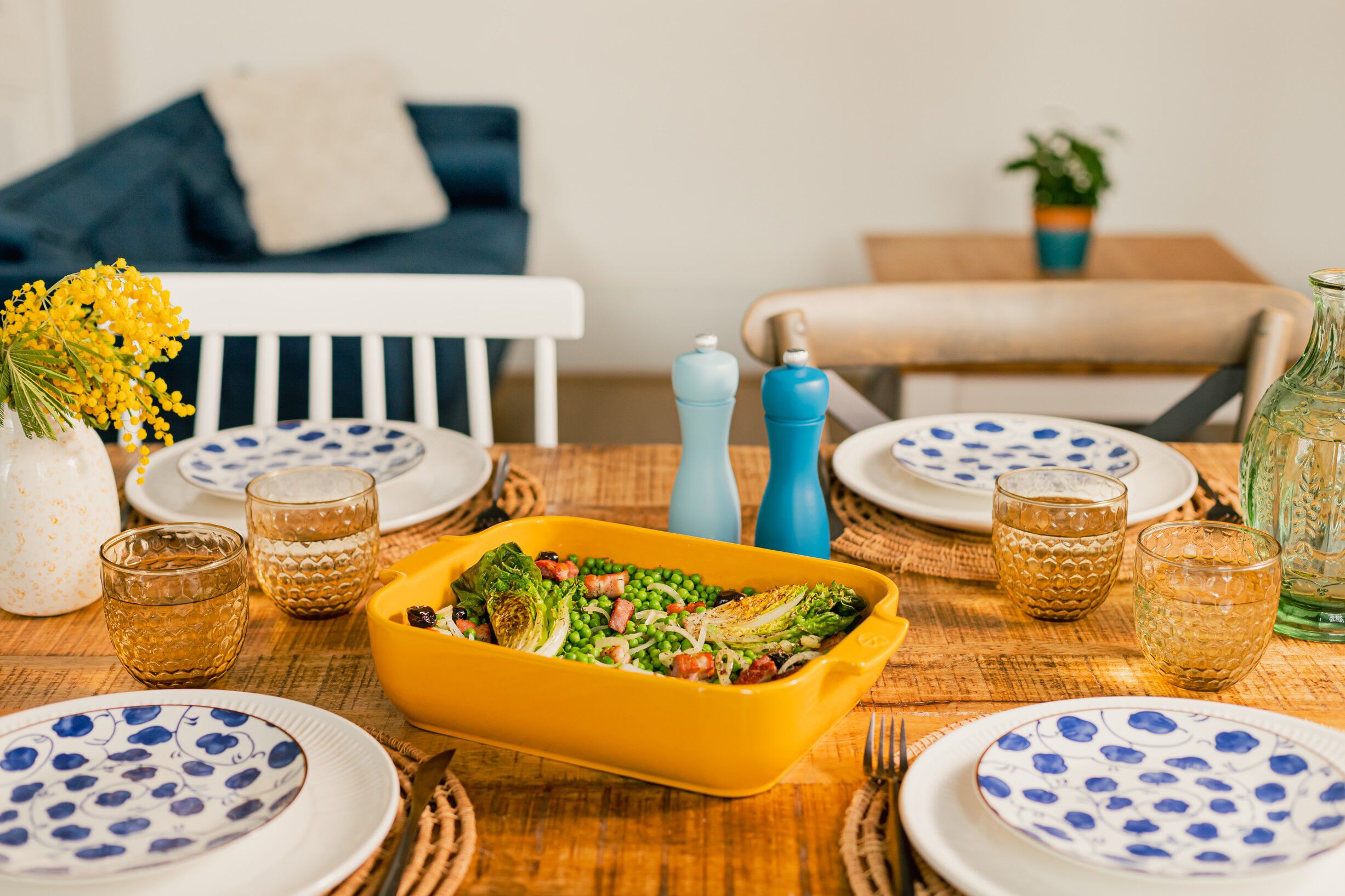 Appolia Rektangul&aelig;rt ovnfad 25 cm safrangul