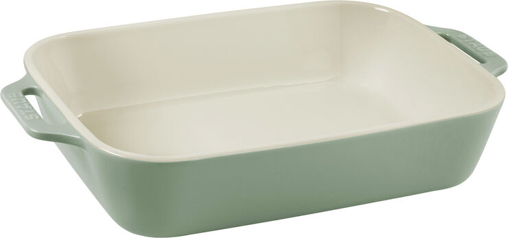 Ceramique Ovnfad sæt 2 Eukalyptus rekt