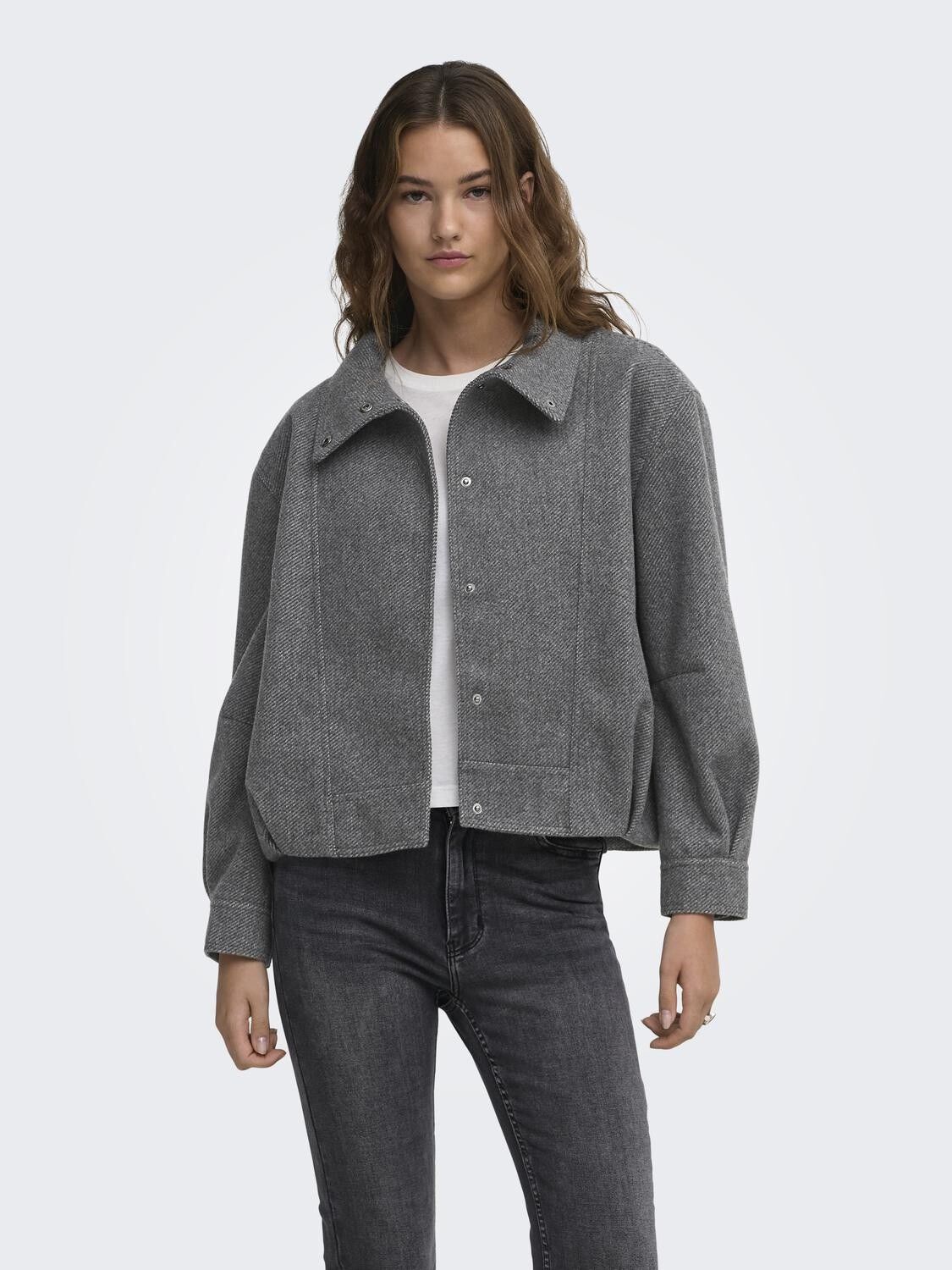 Onlasta High Collar Bomber Jacket Otw