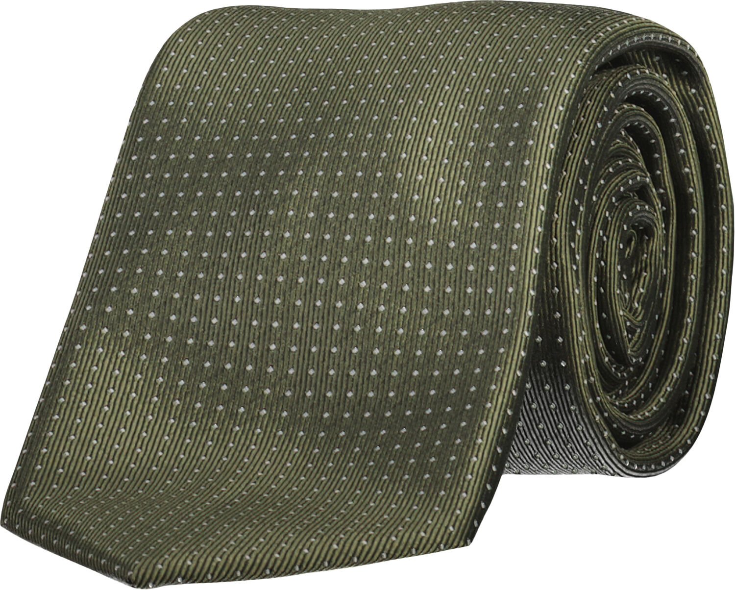 Polyester tie with dots 7 cm