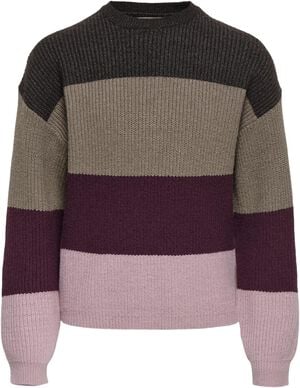 KOGSANDY L/S STRIPE PULLOVER KNT NO