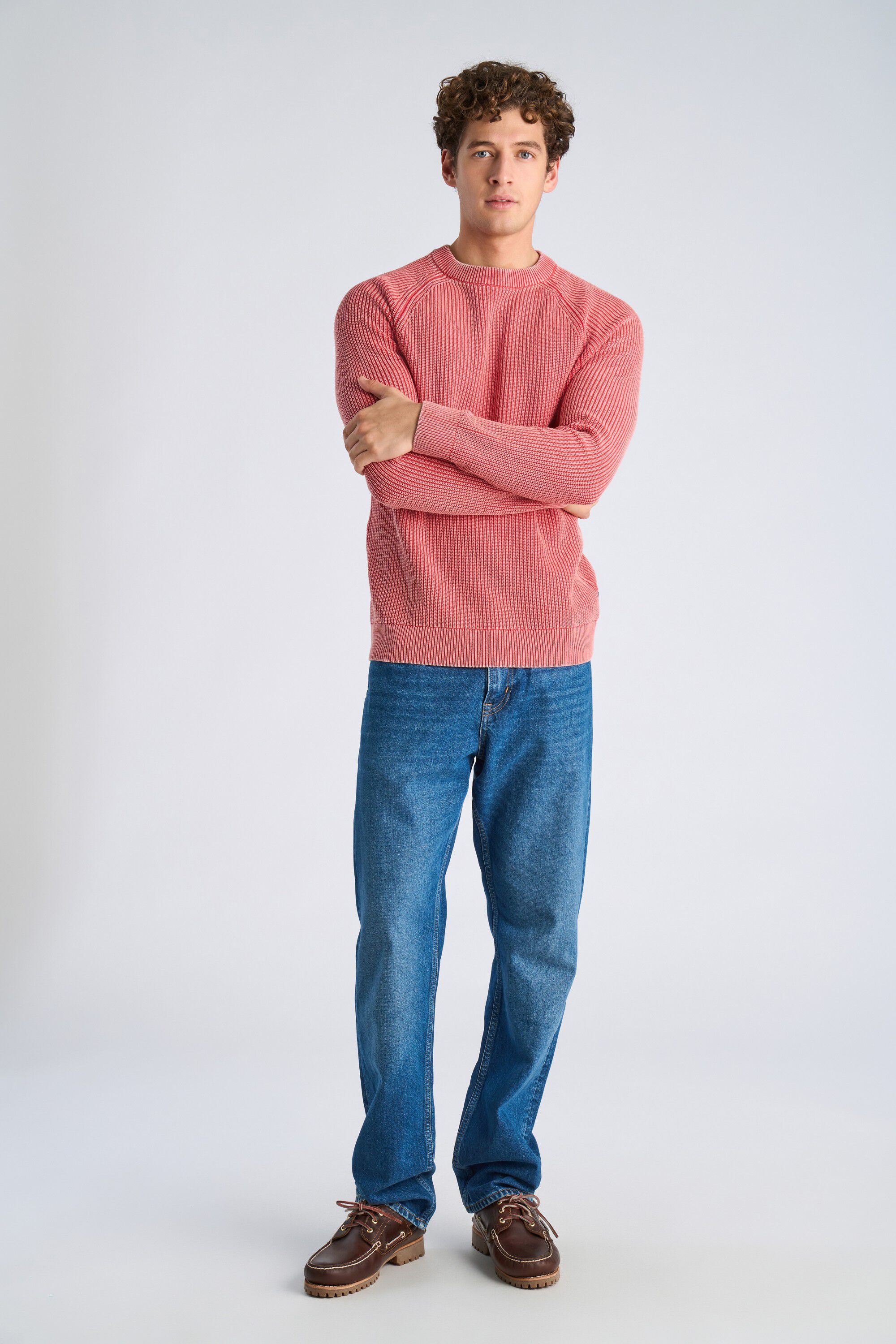 Recycled acid crew neck L/S