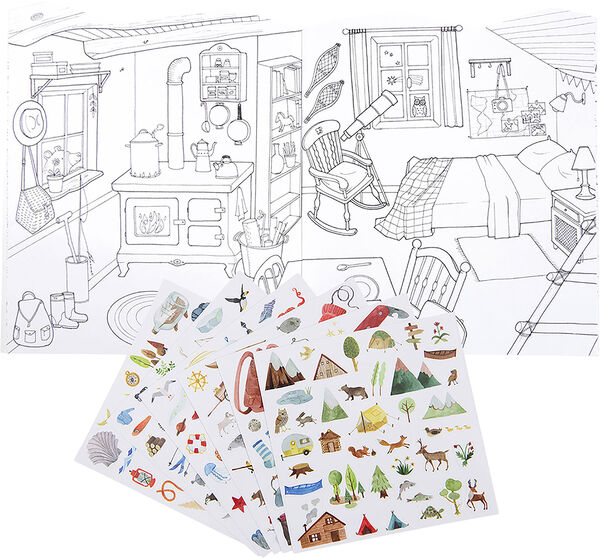 Moulin Roty - Klistermærkebog - På opdagelse i verden