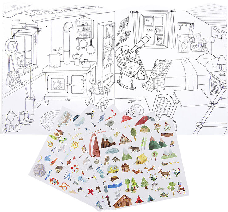 Moulin Roty - Klistermærkebog - På opdagelse i verden