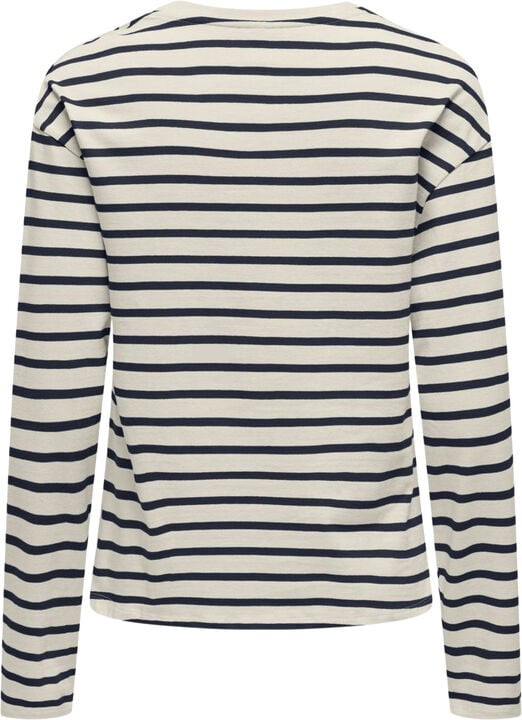 ONLNEW SOPH LIFE L/S O-NECK TOP BOX