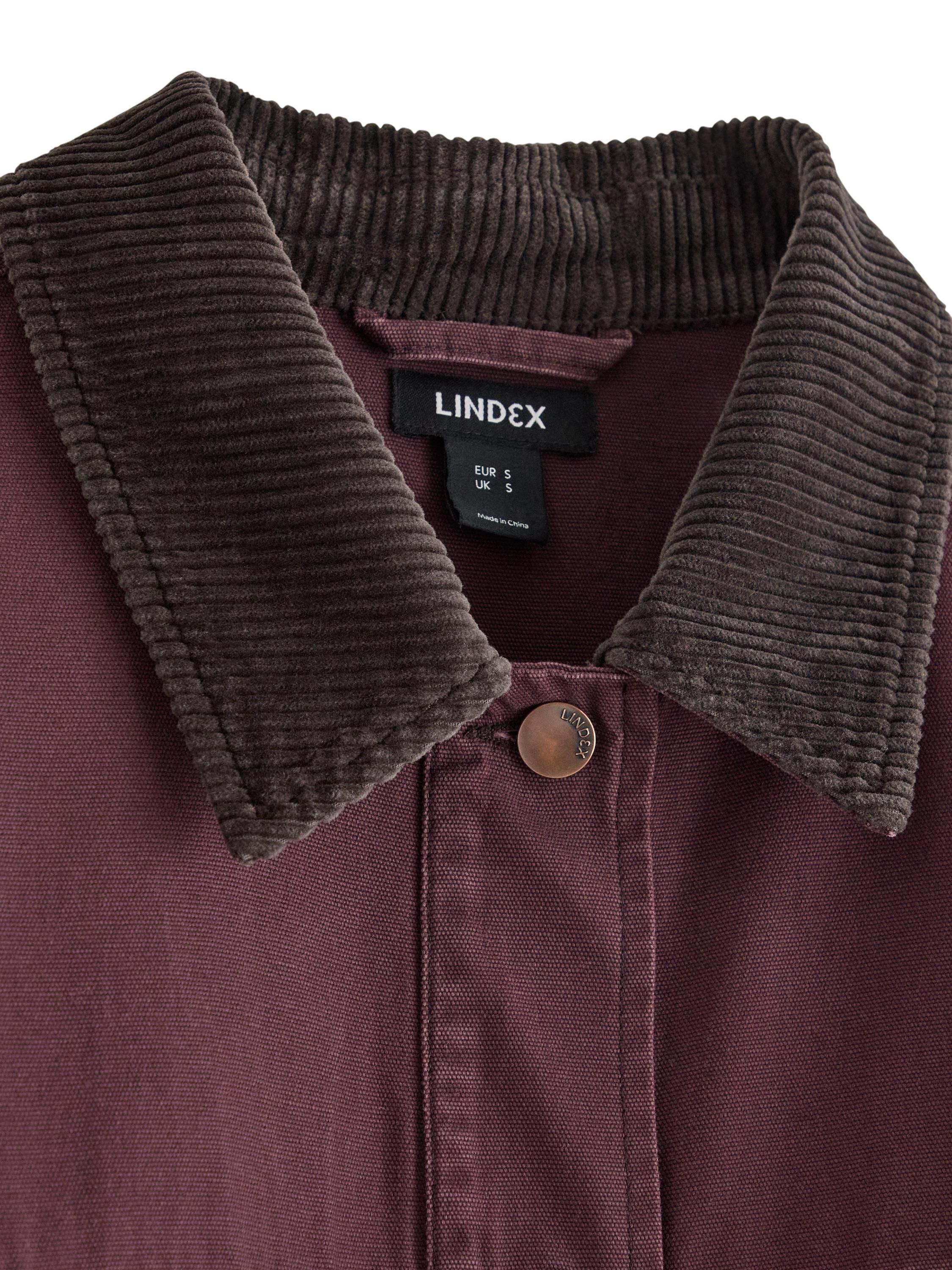 V&auml;vd jacka i bomull med avslappnad