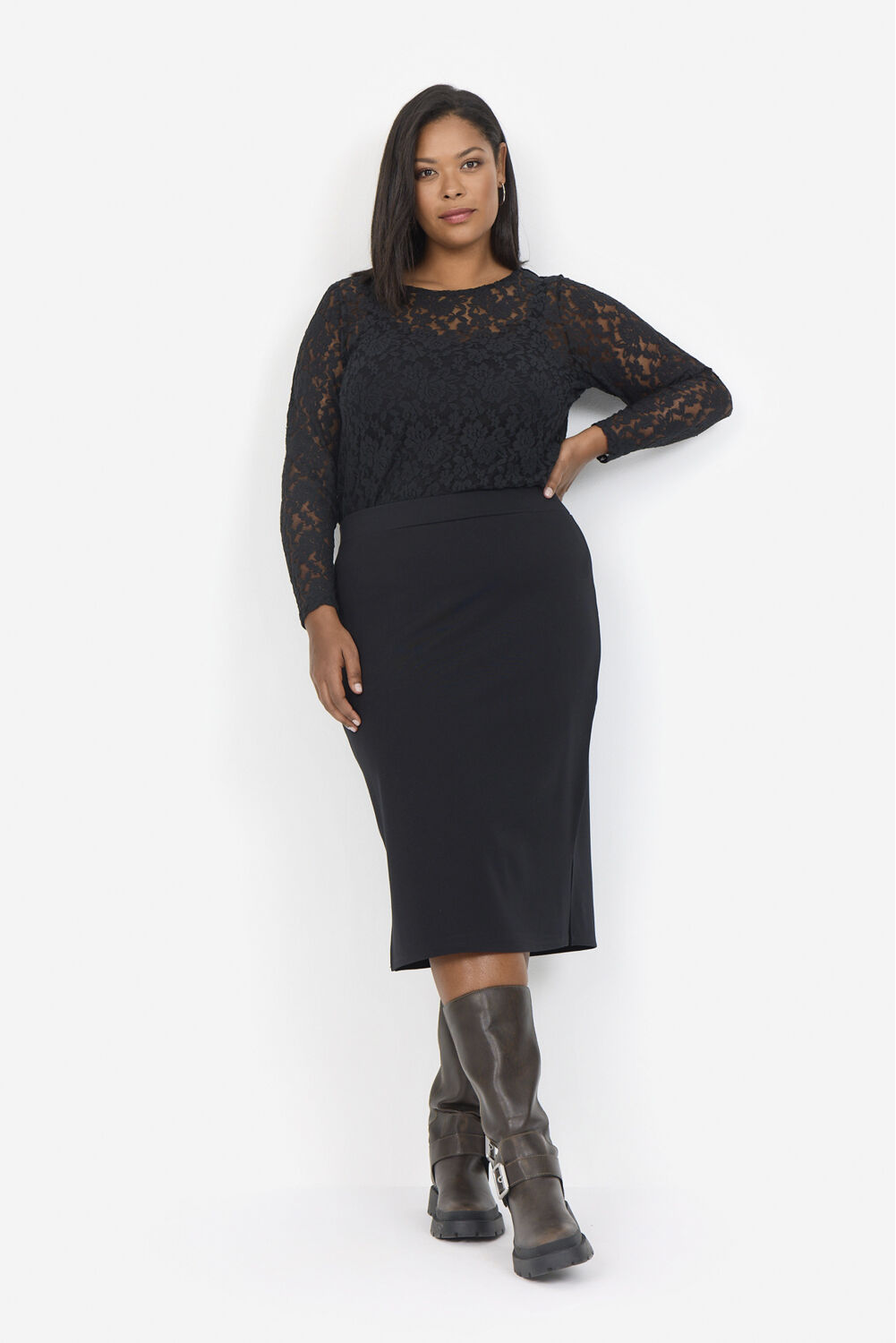 Curvy WA-GRAHAM 2 Nederdel Sort