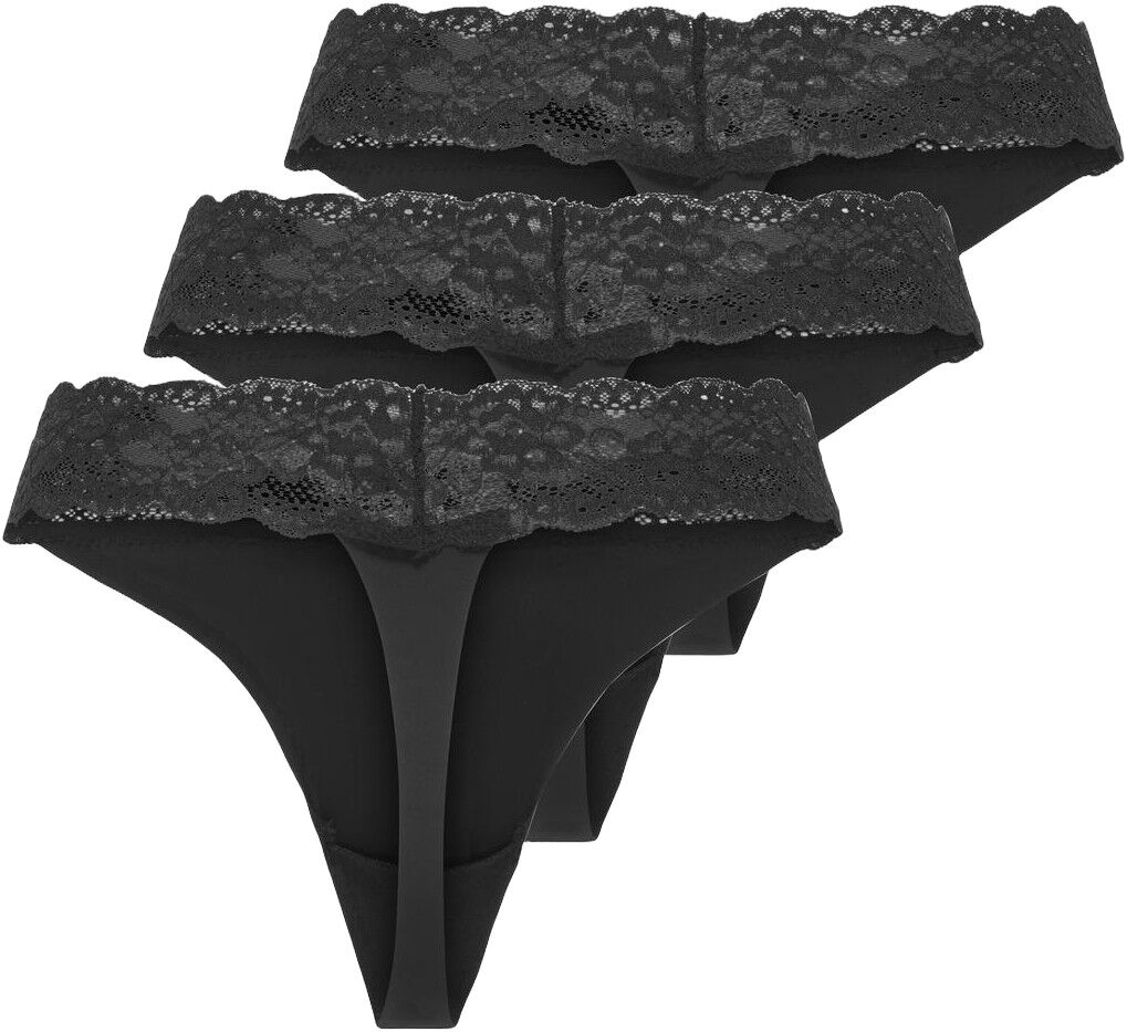 ONLCHLOE LACE S. S THONG 3-PACK ACC