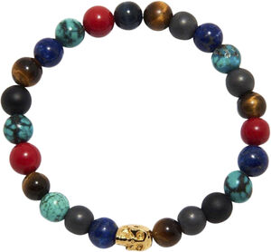 Men's Beaded Bracelet with Bali Turquoise
