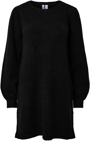 PCSALLY LS O-NECK KNIT DRESS NOOS B