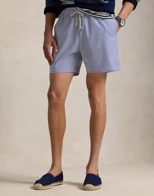 REC POLY SEERSUCKER-TRAVELER SHORT