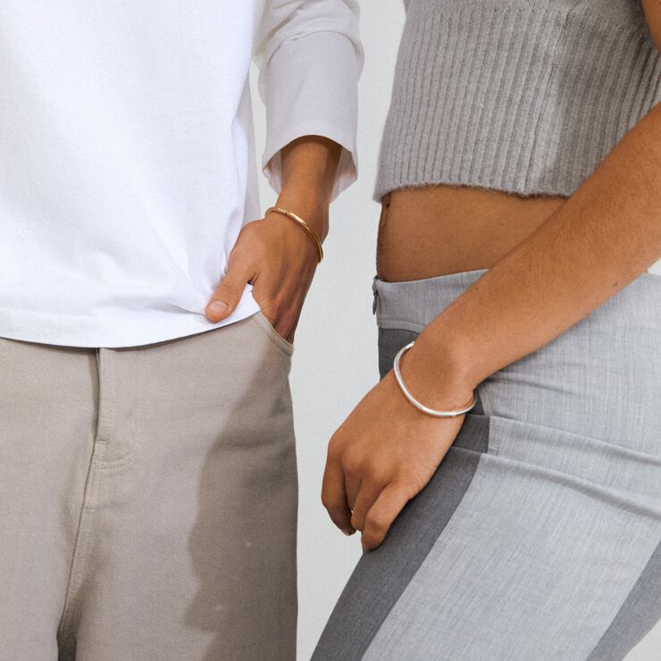 ALAIA bangle gold-plated