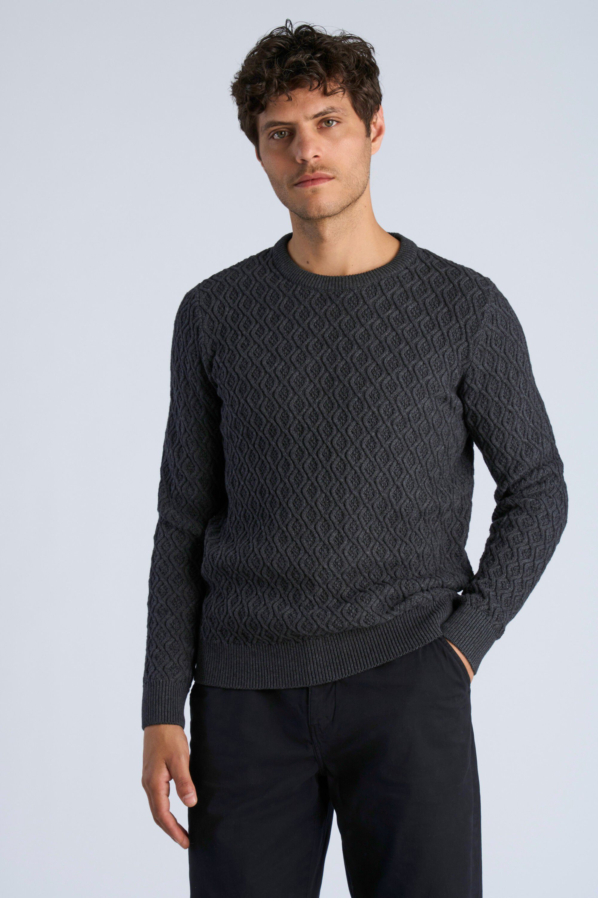 Recycle structure knit jumper