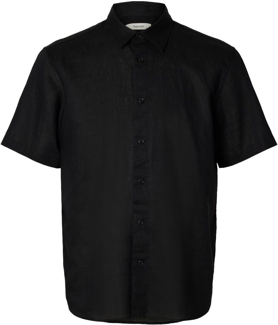 Slhregclay Linenblend Ss Shirt Cla Noos