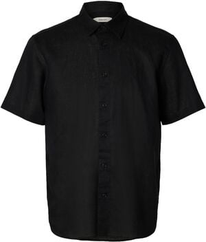 SLHREGCLAY LINENBLEND SS SHIRT CLA