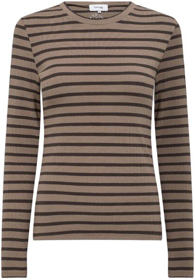 LR-NEDDIE 2 T-shirt M&oslash;rk brun