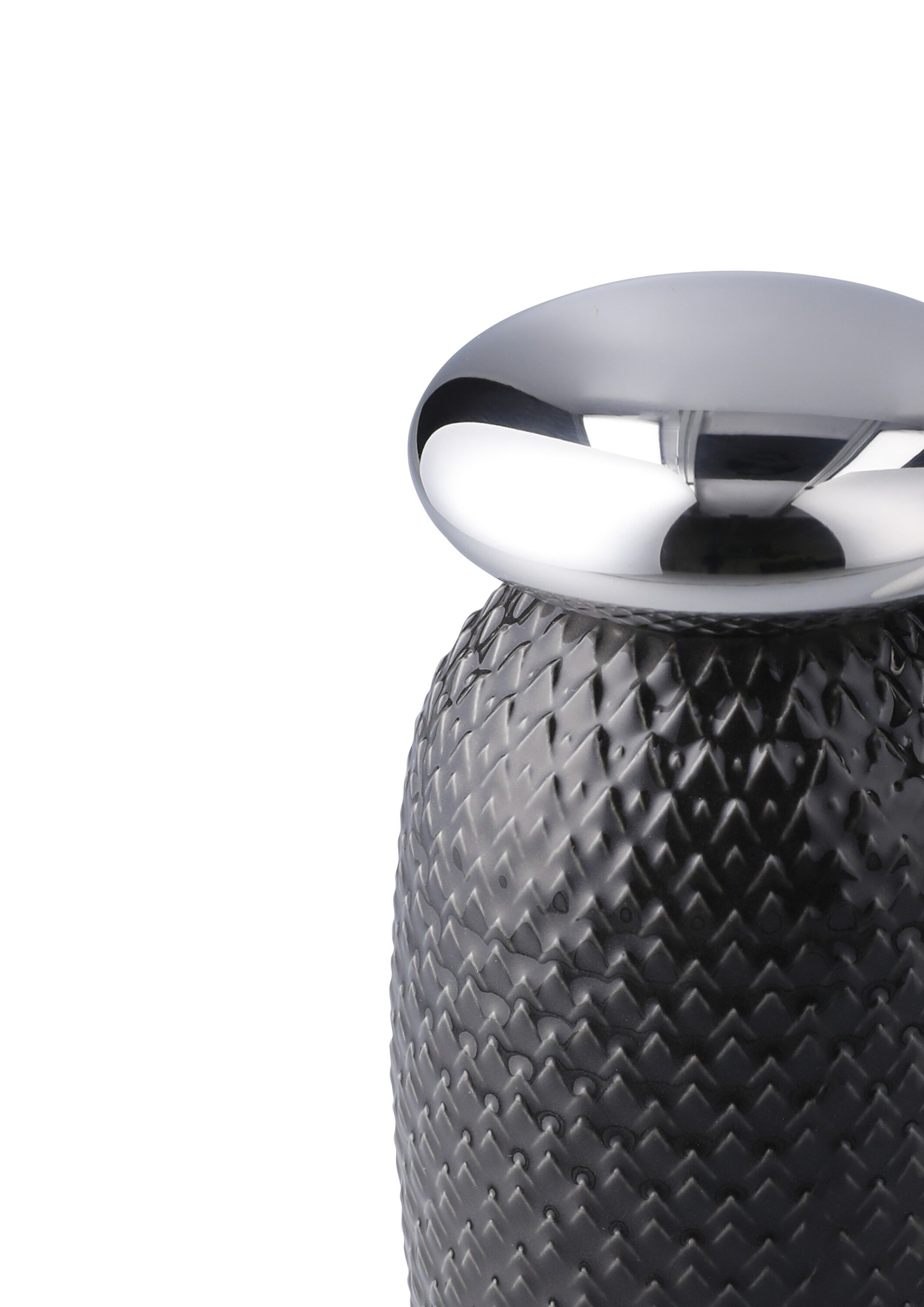 Rhombe Salt- og pebers&aelig;t H13 cm hvid/slate
