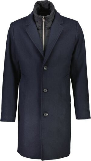 Detachable collar lapel coat