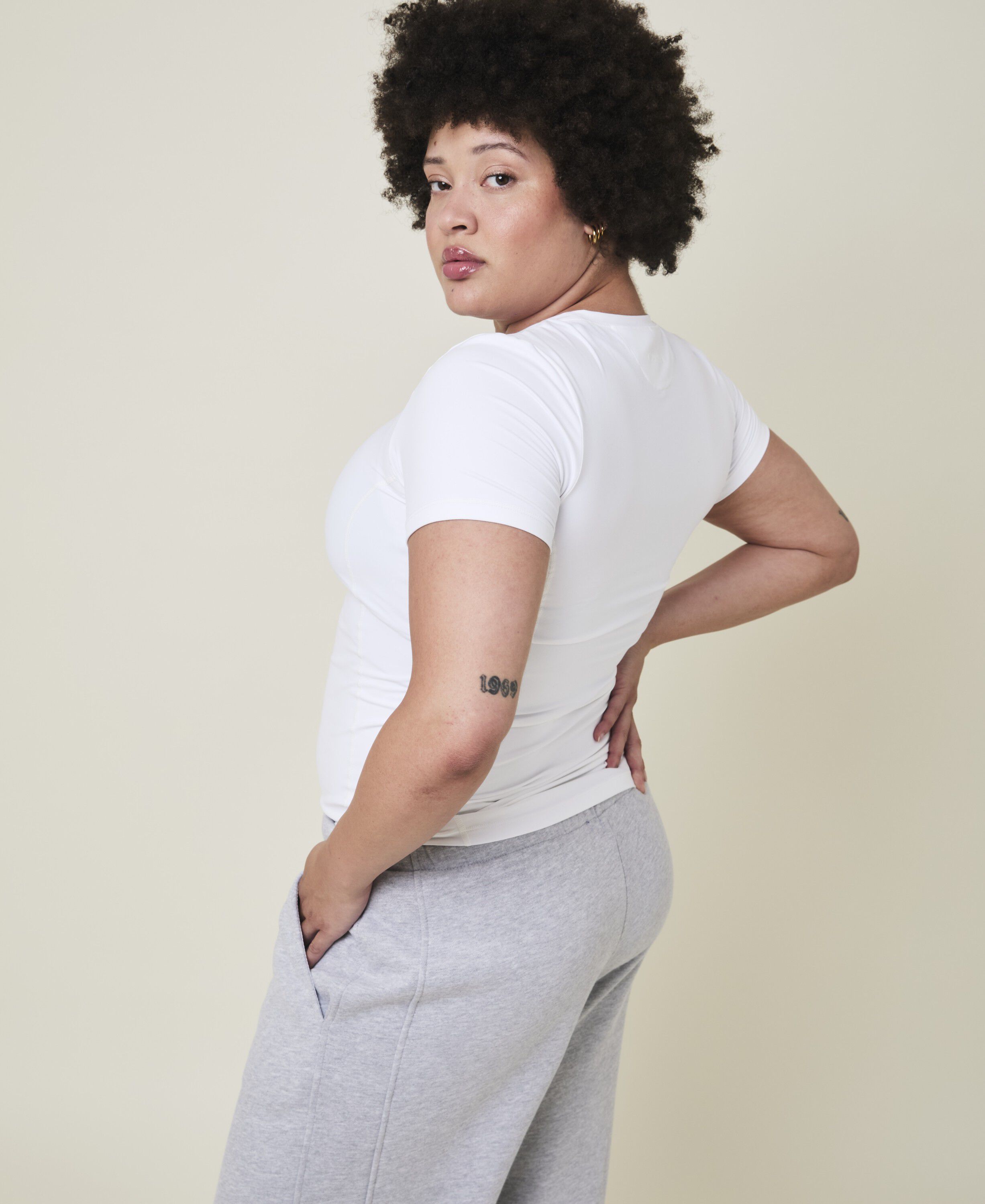 Ally basic T-shirt - Crystal White