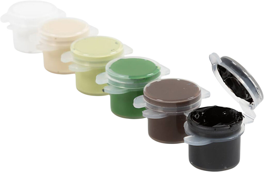 Plus Color Hobbymaling, natur, 6x5ml.