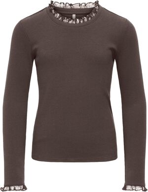 KOGLESLIE L/S LACE MIX TOP JRS