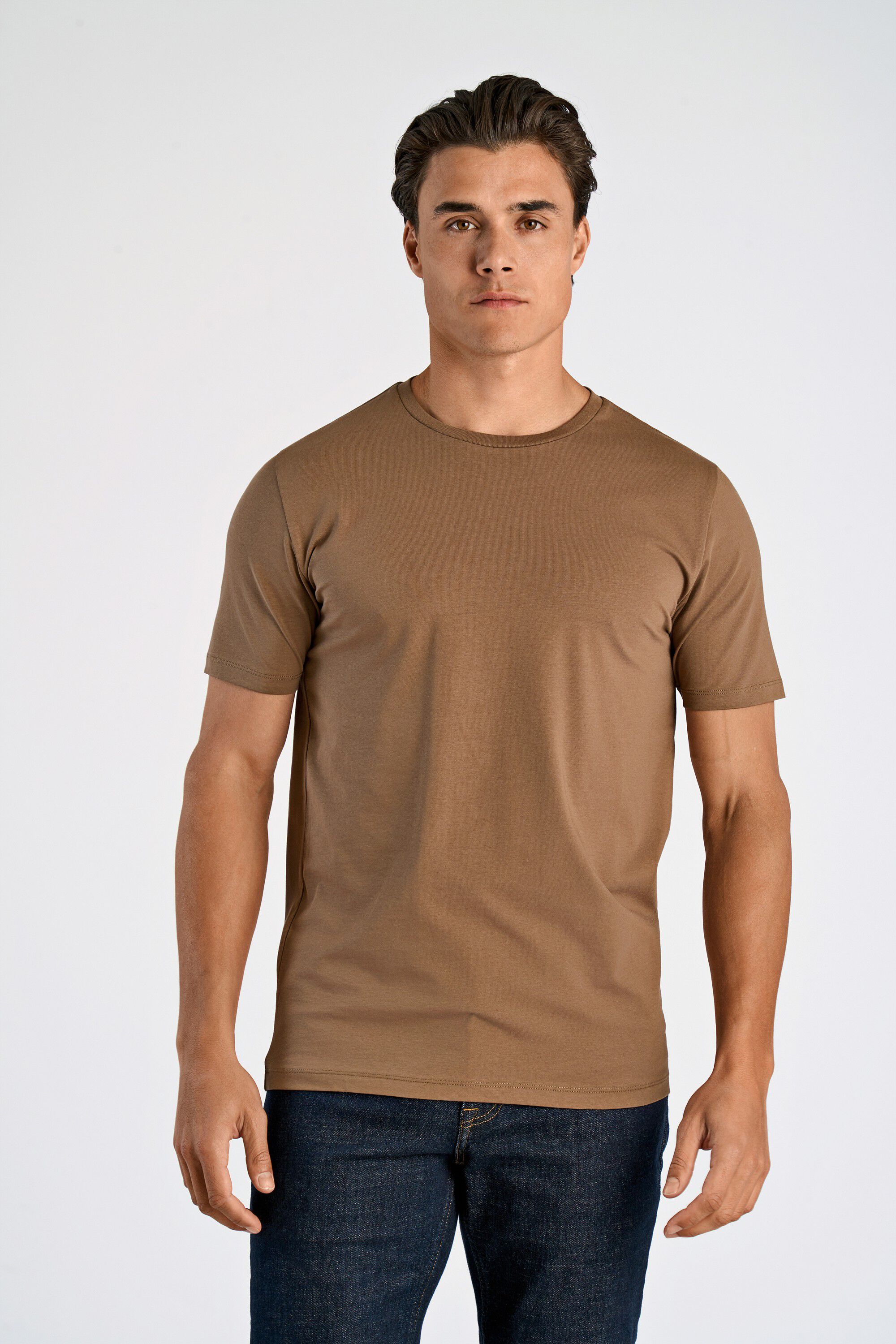 Mens stretch crew neck tee S/S